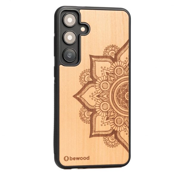 Husa din lemn Bewood Mandala Apple Tree pentru Samsung Galaxy S24+ - maro deschis