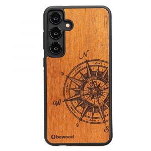 Husa din lemn Bewood Traveler Merbau pentru Samsung Galaxy S24+ - maro deschis