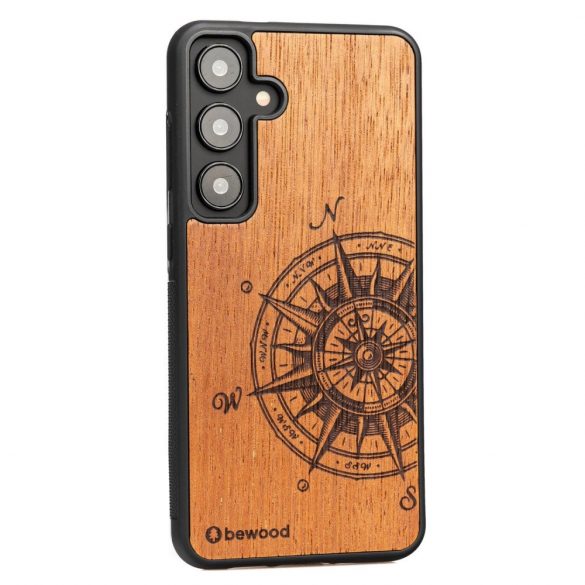 Husa din lemn Bewood Traveler Merbau pentru Samsung Galaxy S24+ - maro deschis