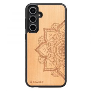 Husa din lemn Bewood Mandala Apple Tree pentru Samsung Galaxy S23 FE - maro deschis