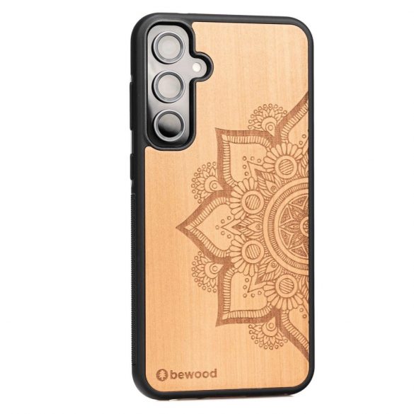 Husa din lemn Bewood Mandala Apple Tree pentru Samsung Galaxy S23 FE - maro deschis