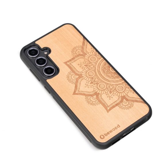 Husa din lemn Bewood Mandala Apple Tree pentru Samsung Galaxy S23 FE - maro deschis