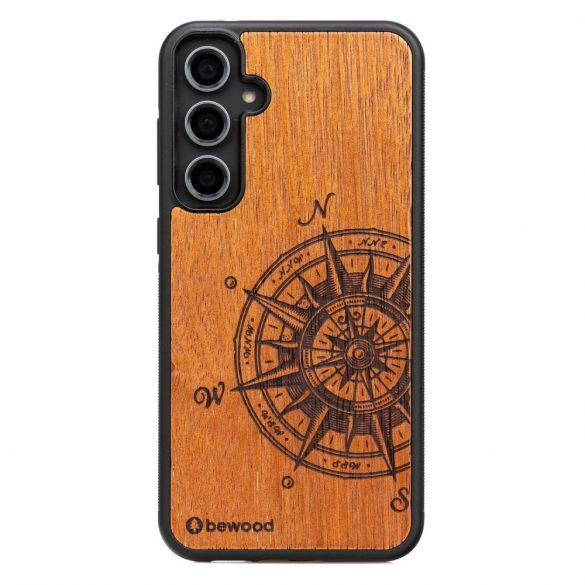 Husa din lemn Bewood Traveler Merbau pentru Samsung Galaxy S23 FE - maro deschis