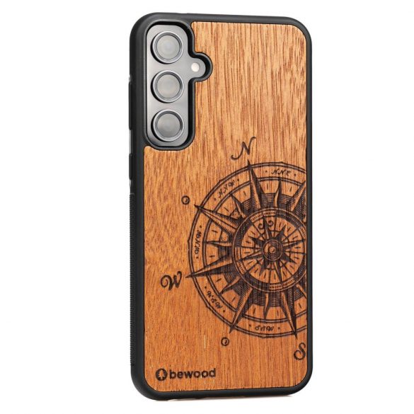 Husa din lemn Bewood Traveler Merbau pentru Samsung Galaxy S23 FE - maro deschis