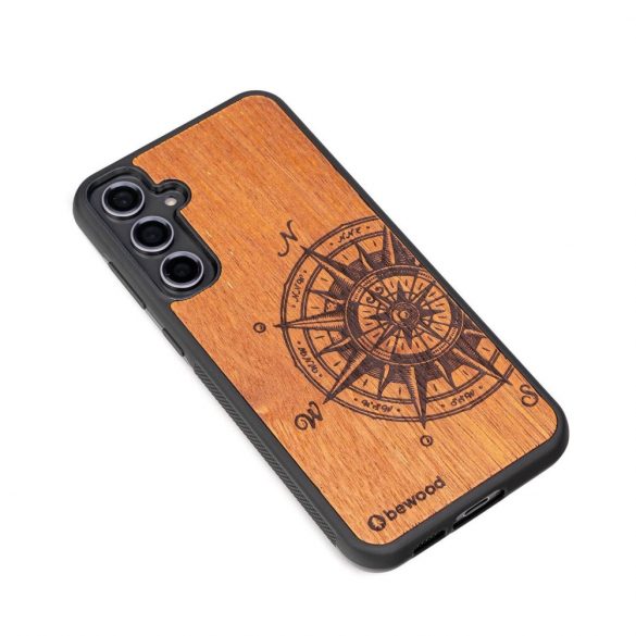 Husa din lemn Bewood Traveler Merbau pentru Samsung Galaxy S23 FE - maro deschis