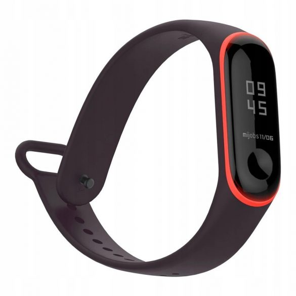 Husă Tech-Protect Smooth pentru Xiaomi Mi Band 3/4 - neagră și roșie