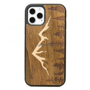 Husa din lemn pentru iPhone 12/12 Pro Bewood Imbuia Mountains