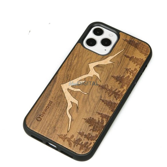 Husa din lemn pentru iPhone 12/12 Pro Bewood Imbuia Mountains