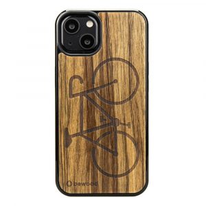 Husa Bewood Bike Limba pentru iPhone 13 - Maro Deschis