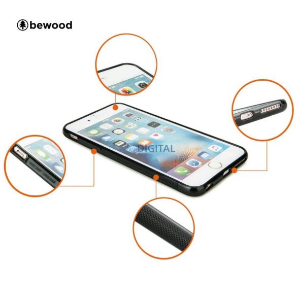 Husa din lemn pentru iPhone 13 Bewood Traveler Merbau