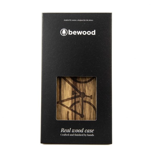 Husa Bewood Bicycle Limba pentru iPhone 14 - Maro Deschis