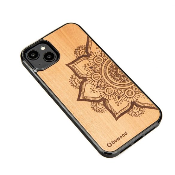 Husa din lemn Bewood Mandala Apple Tree pentru iPhone 15 Plus - Maro Deschis