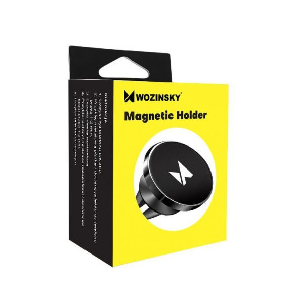 Wozinsky suport magnetic pentru trusa auto de ventilație negru (WMH-04) (373)