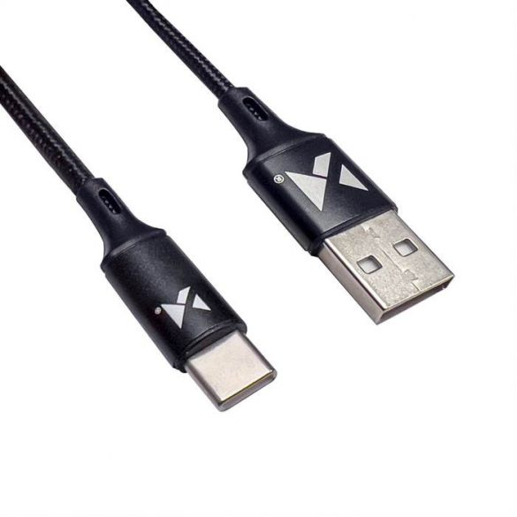 Wozinsky cablu USB - USB Tip C 2,4A 1m negru (WUC-C1B)