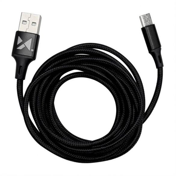 Wozinsky cablu USB - USB Tip C 2,4A 1m negru (WUC-C1B)