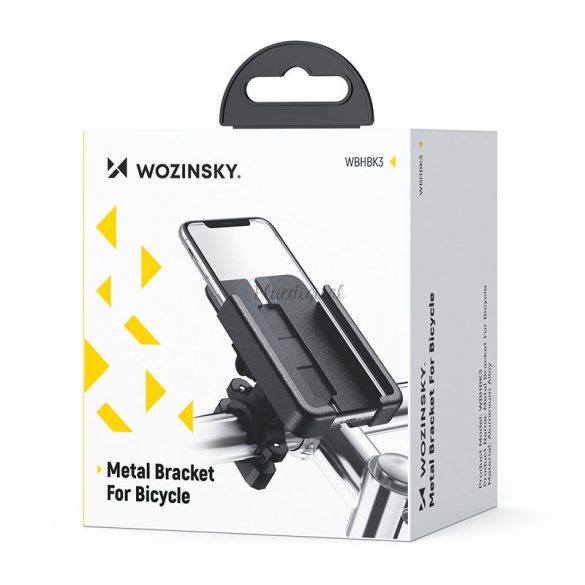 Wozinsky Metal Bike Smartphone Handlebar Mount negru (WBHBK3)