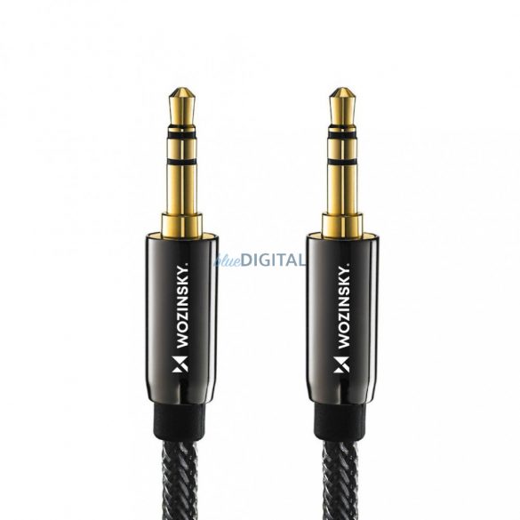 Cablu mini jack universal Wozinsky 2x cablu AUX 2 m negru