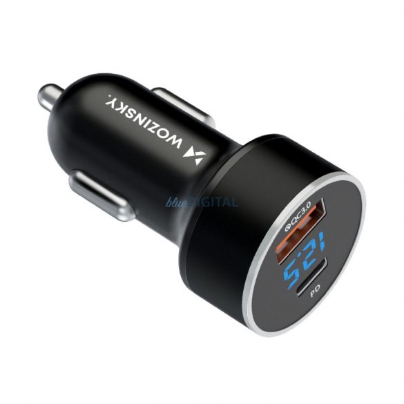 Ładowarka samochodowa Wozinsky WDCCAC USB-C USB-A 36W - czarna