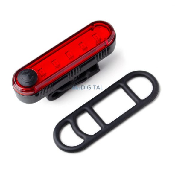 Set de lumini pentru bicicletă USB-C față și spate Wozinsky WSBLB1 - negru