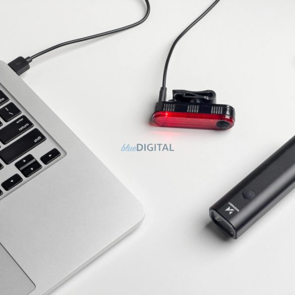 Set de lumini pentru bicicletă USB-C față și spate Wozinsky WSBLB1 - negru