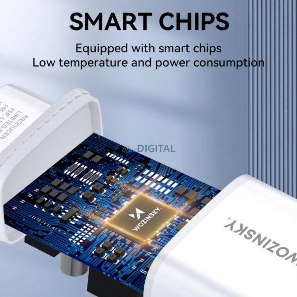 Wozinsky CUWCW 2.4A 2 x încărcător de perete USB-A - alb