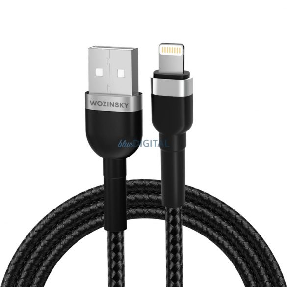 Cablu Wozinsky WNBAL1 USB-A / Lightning 2.4A 1 m - negru