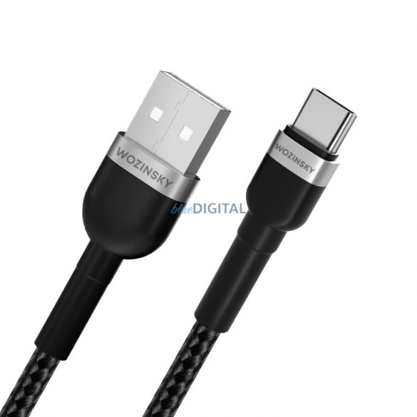 Cablu Wozinsky WNBAC1 USB-A / USB-C 2.4A 1 m - negru