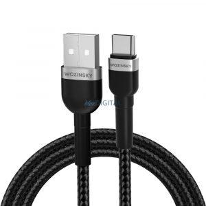 Cablu Wozinsky WNBAC2 USB-A / USB-C 2.4A 2 m - negru