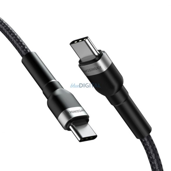 Cablu Wozinsky WNBCC1 USB-C / USB-C PD 65W 1 m - negru