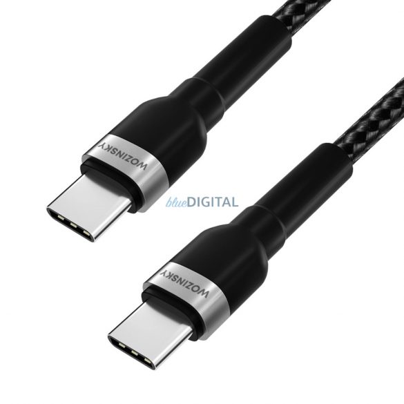 Cablu Wozinsky WNBCC1 USB-C / USB-C PD 65W 1 m - negru