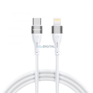 Cablu Wozinsky WSTCL2 Lightning / USB-C PD 27W 2 m - alb