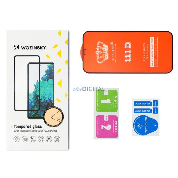 Adeziv complet din sticlă temperată Wozinsky pentru Samsung Galaxy A55 cu cadru negru