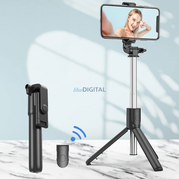 SelfieBot WRY1S trepied telescopic 0.7m - negru