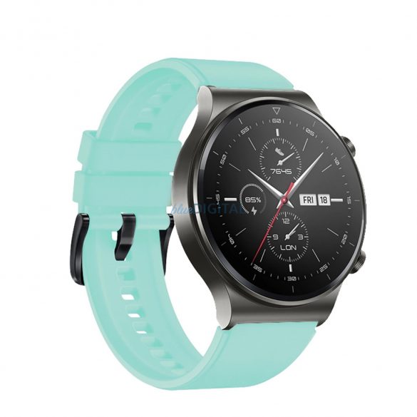 Curea de înlocuire din silicon Huawei Watch GT 2/3/4/2 Pro/3 Pro/GT 2e (46mm) - verde deschis