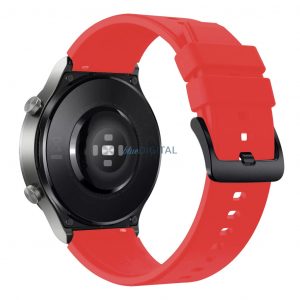 Curea de înlocuire din silicon Huawei Watch GT 2/3/4/2 Pro/3 Pro/GT 2e (46mm) - roșu