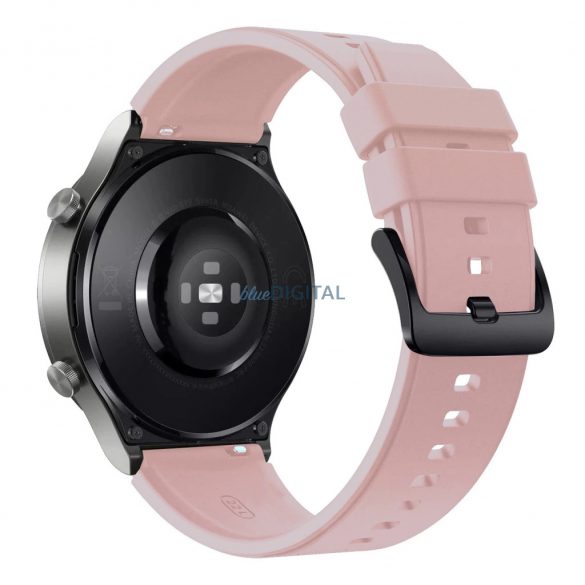 Curea de înlocuire din silicon Huawei Watch GT 2/3/4/2 Pro/3 Pro/GT 2e (46mm) - roz pal