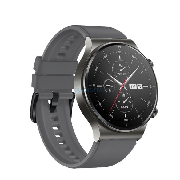 Curea de înlocuire din silicon Huawei Watch GT 2/3/4/2 Pro/3 Pro/GT 2e (46mm) - gri