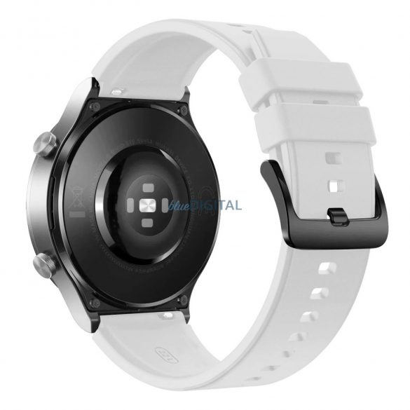 Curea de înlocuire din silicon Huawei Watch GT 2/3/4/2 Pro/3 Pro/GT 2e (46mm) - alb