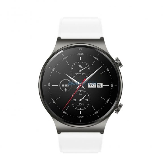 Curea de înlocuire din silicon Huawei Watch GT 2/3/4/2 Pro/3 Pro/GT 2e (46mm) - alb