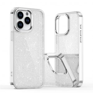 Husa Glitter pentru iPhone 16 Pro - transparenta cu sclipici