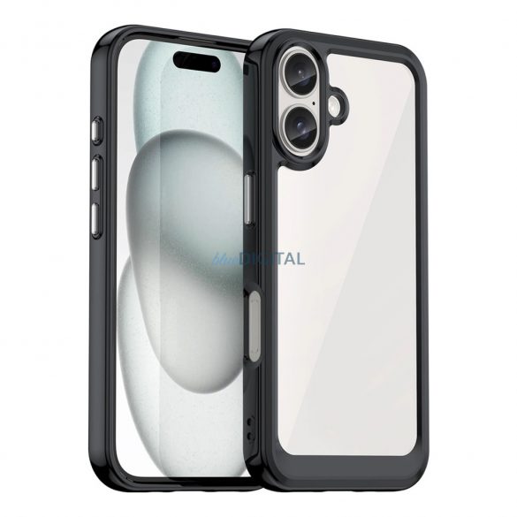 Husă Outer Space pentru iPhone 16 Plus - negru