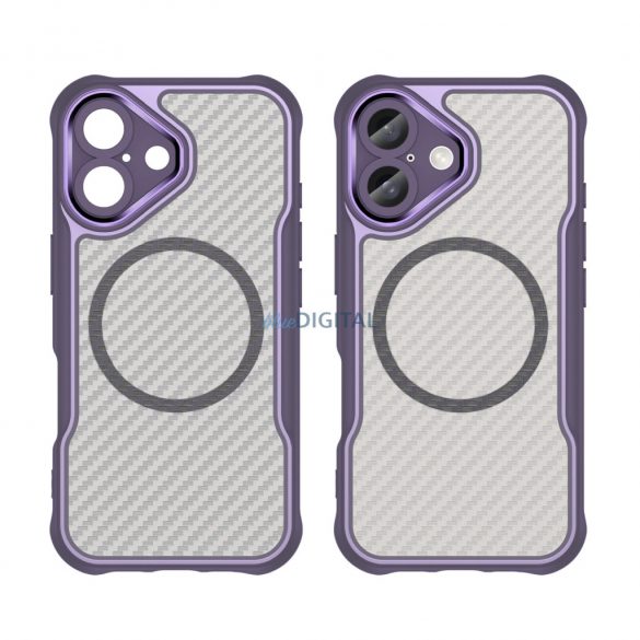 Carcasă compatibilă Leading Series MagSafe pentru iPhone 16 - violet