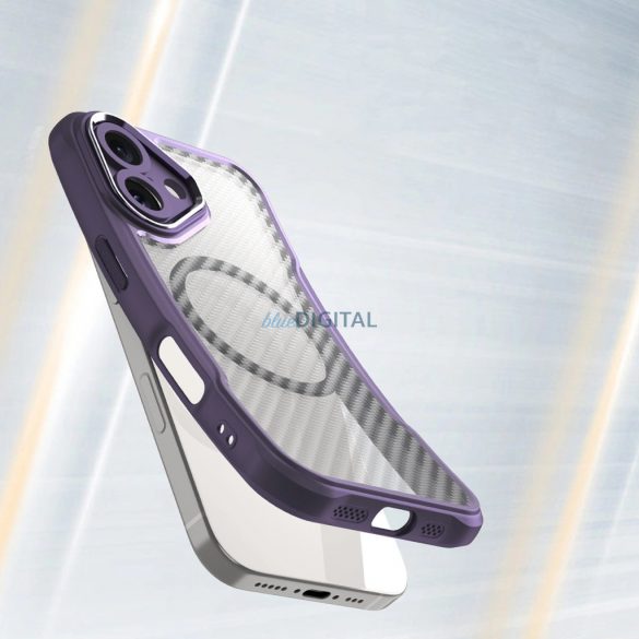 Carcasă compatibilă Leading Series MagSafe pentru iPhone 16 - violet