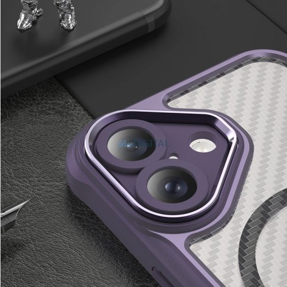 Carcasă compatibilă Leading Series MagSafe pentru iPhone 16 - violet