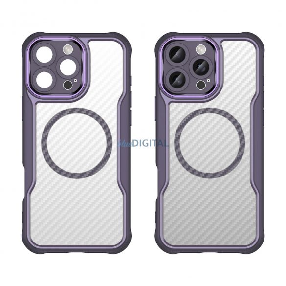 Carcasă compatibilă Leading Series MagSafe pentru iPhone 16 Pro - violet