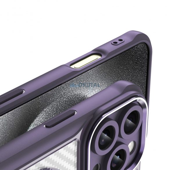 Carcasă compatibilă Leading Series MagSafe pentru iPhone 16 Pro - violet