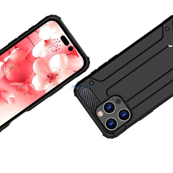 Husă Hybrid Armor pentru iPhone 16 Pro - negru