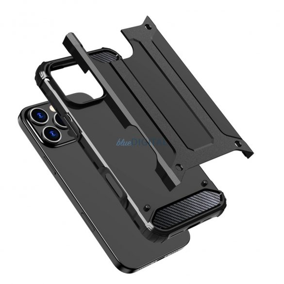 Husă Hybrid Armor pentru iPhone 16 Pro - negru