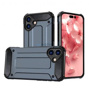 Husă Hybrid Armor pentru iPhone 16 - albastru