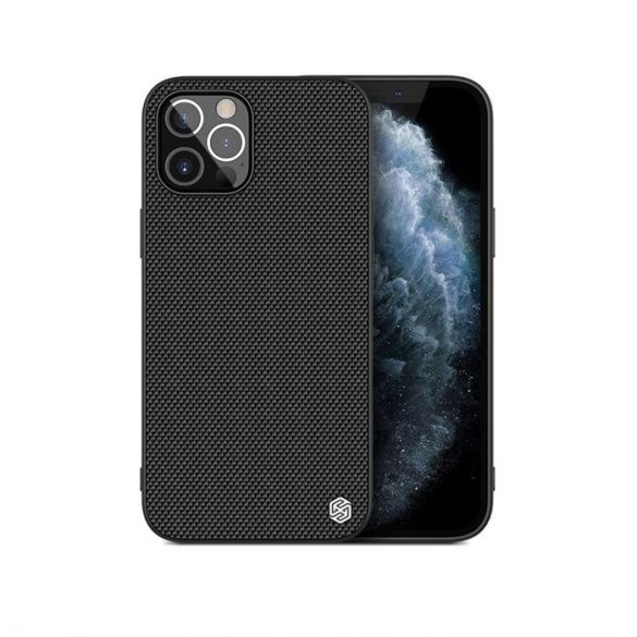 Husă Nillkin Textured Case cu cadru de gel și nailon pe spate iPhone 12 Pro Max negru